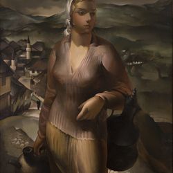 Žena s vrčem, 1928.