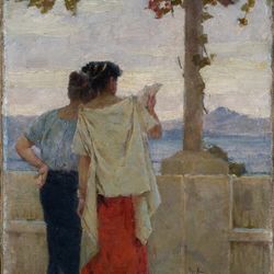 Pompejanke na terasi, 1896.